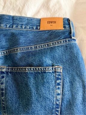 Edwin Blue Denim Jeans. 90’s Vintage. Organic Cotton